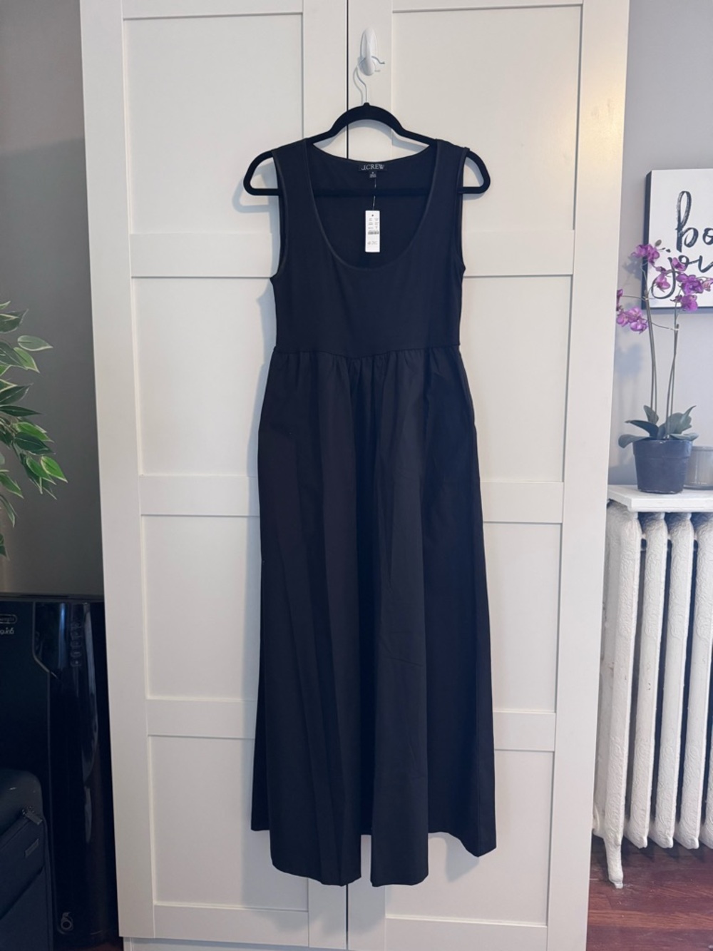 J. Crew Black Sleeveless Maxi Dress